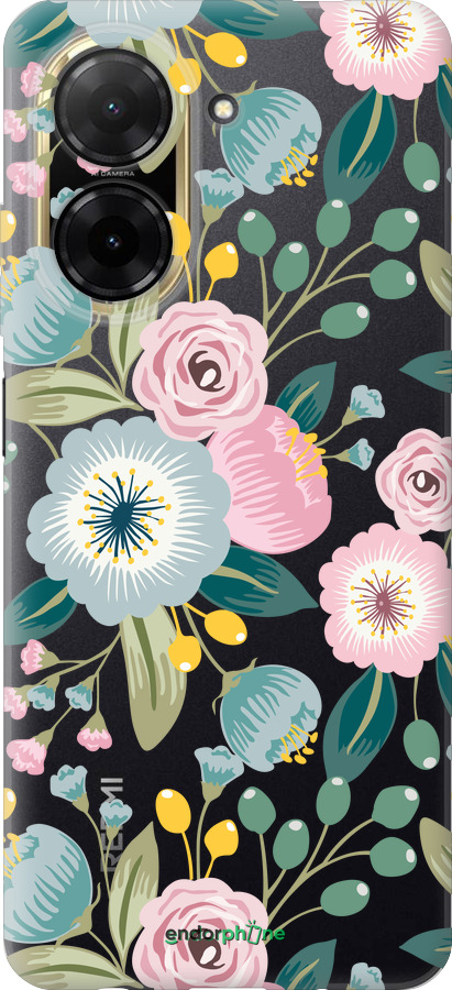 Силиконовый чехол Цветочные обои v2 для Xiaomi Redmi A5 4G - 5602u-3926 изображение 