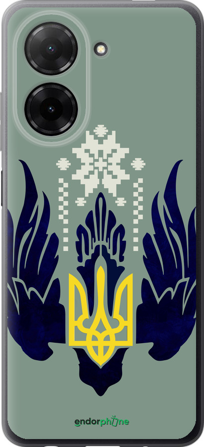 Силиконовый чехол Тризуб с крыльями для Xiaomi POCO C71 4G - 5640u-4146 изображение 