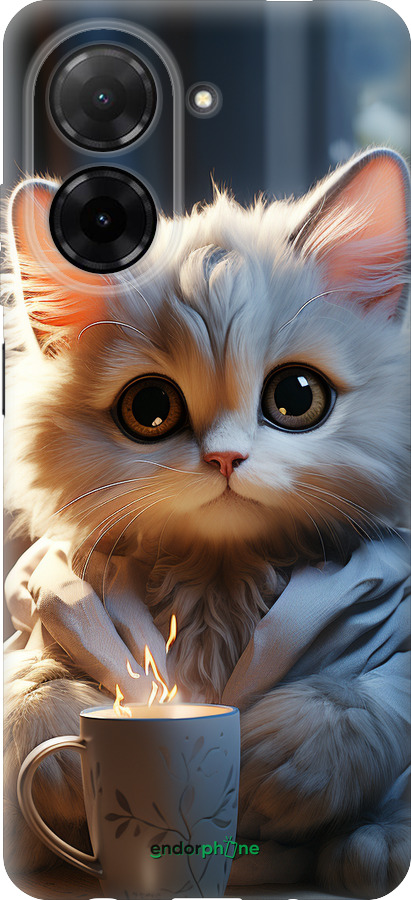 Силиконовый чехол White cat для Xiaomi Redmi A5 4G - 5646u-3926 изображение 