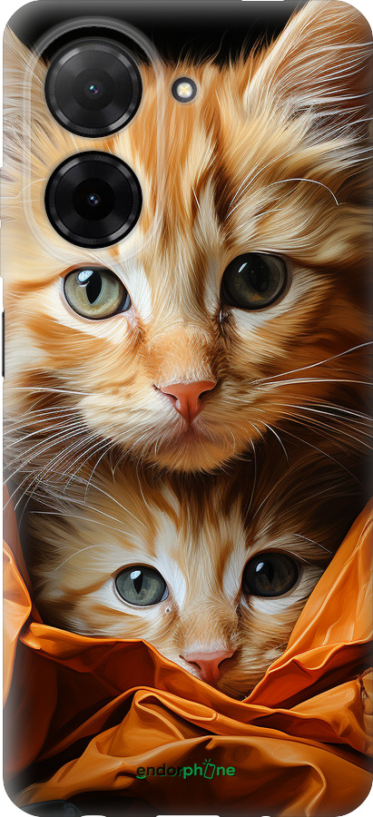 Силиконовый чехол Котики 2 для Xiaomi Redmi A5 4G - 5664u-3926 изображение 