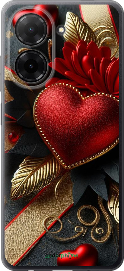 Силиконовый чехол Сердечки v2 для Xiaomi Redmi A5 4G - 5832u-3926 изображение 