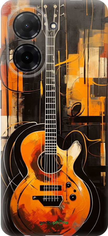 Силиконовый чехол Чехол для телефона Оранжевая Гитара для Xiaomi POCO C71 4G - 5934u-4146 изображение 