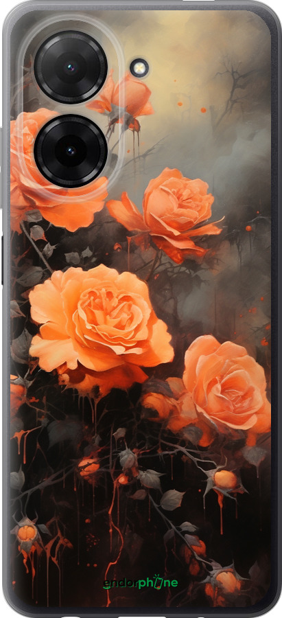 Силиконовый чехол Оранжевые розы для Xiaomi Redmi A5 4G - 5944u-3926 изображение 