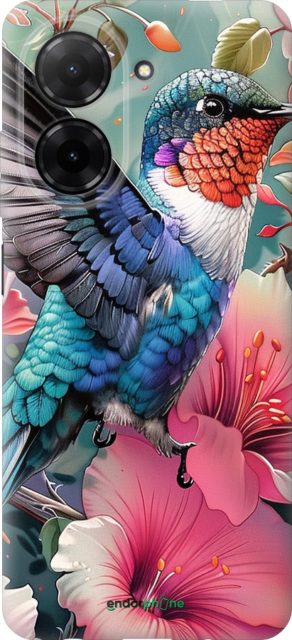 Силиконовый чехол Сказочная колибри для Xiaomi Redmi A5 4G - 6051u-3926 изображение 