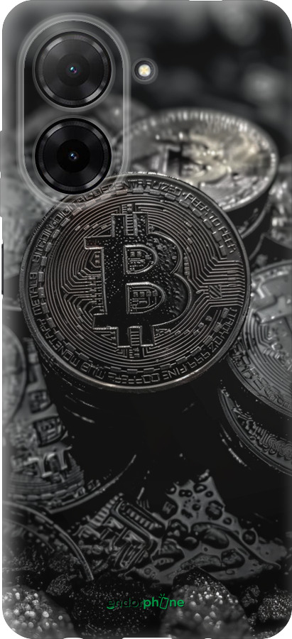 Силиконовый чехол Black Bitcoin для Xiaomi Redmi A5 4G - 6090u-3926 изображение 