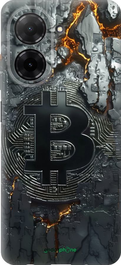 Силиконовый чехол Раскаленный биткойн для Xiaomi Redmi A5 4G - 6091u-3926 изображение 
