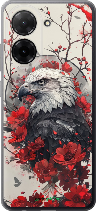 Силиконовый чехол Рубиновый орел для Xiaomi Redmi A5 4G - 6103u-3926 изображение 