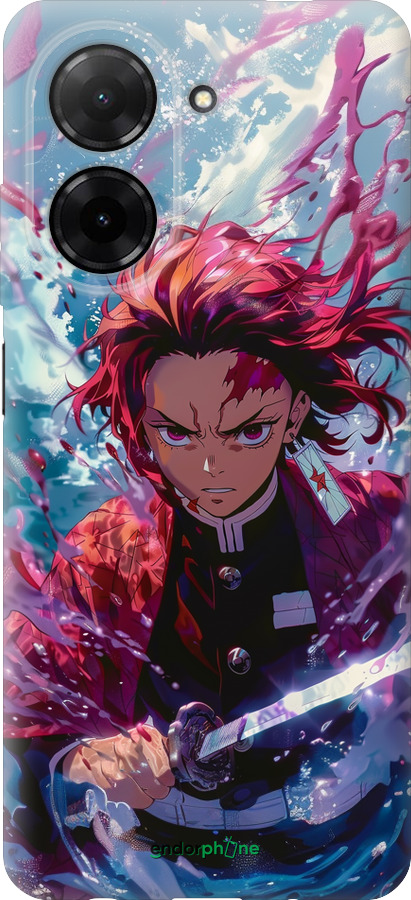 Силиконовый чехол Танджиро Камадо: Клинок рассекающий демонов для Xiaomi Redmi A5 4G - 6111u-3926 изображение 