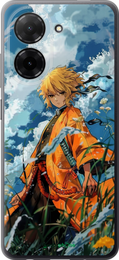 Силіконовий чехол Zenitsu Agatsuma для Xiaomi Redmi A5 4G - 6117u-3926 изображение 