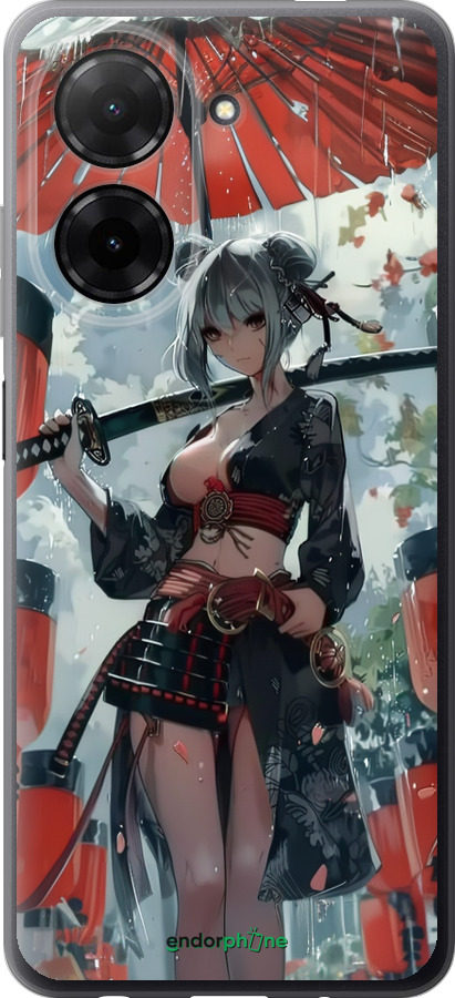 Силиконовый чехол Гейша-воин для Xiaomi Redmi A5 4G - 6124u-3926 изображение 