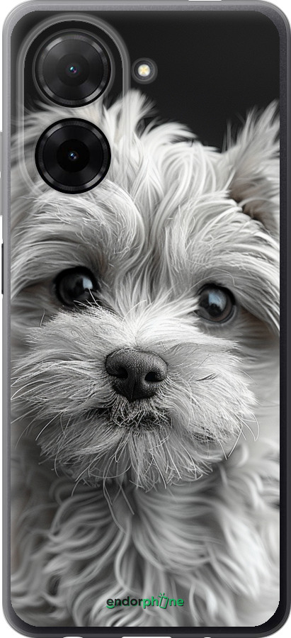 Силиконовый чехол Мальтипу на чорном фоне для Xiaomi Redmi A5 4G - 6156u-3926 изображение 