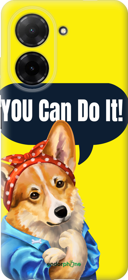 Силиконовый чехол чехол с корги You Can Do It для Xiaomi Redmi A5 4G - 6184u-3926 изображение 