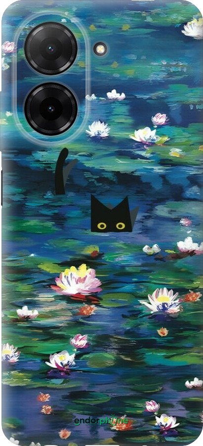 Силиконовый чехол із зображенням водяних лілій та кішок для Xiaomi Redmi A5 4G - 6257u-3926 изображение 