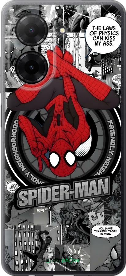 Силиконовый чехол Человек паук для Xiaomi POCO C71 4G - 6279u-4146 изображение 