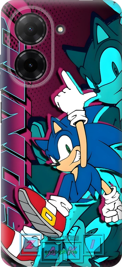 Силиконовый чехол Соник для Xiaomi Redmi A5 4G - 6284u-3926 изображение 