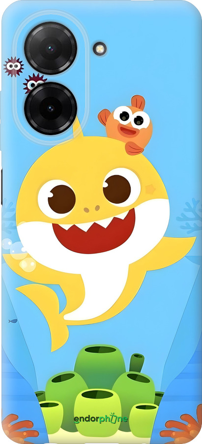 Силіконовий чехол Бейби Шарк для Xiaomi Redmi A5 4G - 6303u-3926 изображение 