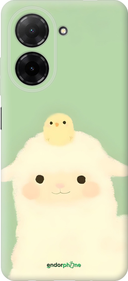 Силиконовый чехол Барашек и ципленок для Xiaomi Redmi A5 4G - 6369u-3926 изображение 