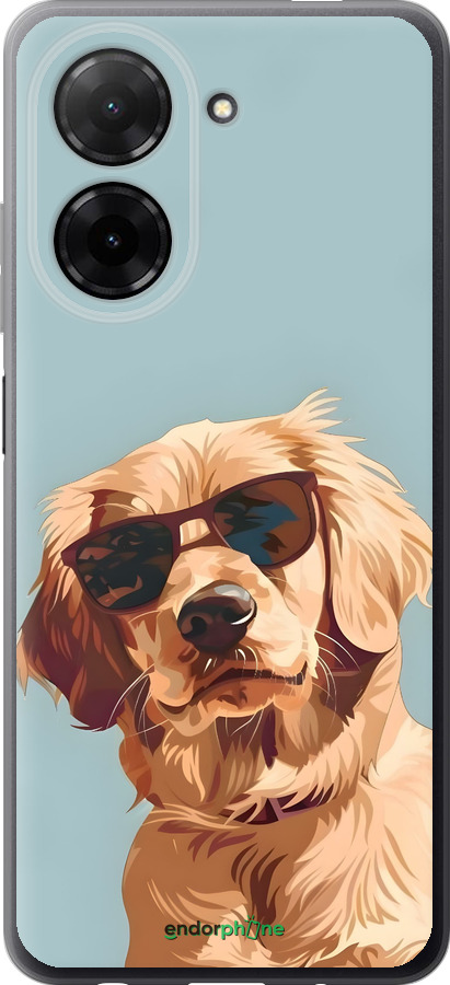 Силіконовий чехол Пес в очках для Xiaomi Redmi A5 4G - 6381u-3926 изображение 