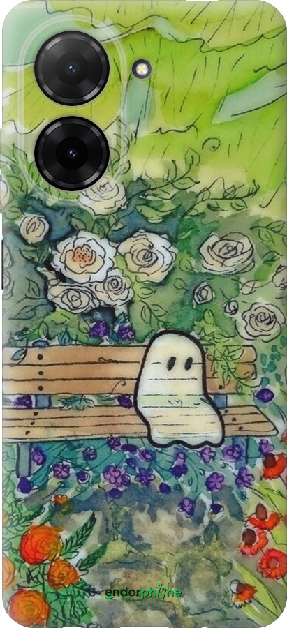 Силіконовий чехол Сумний привид для Xiaomi POCO C71 4G - 6403u-4146 изображение 