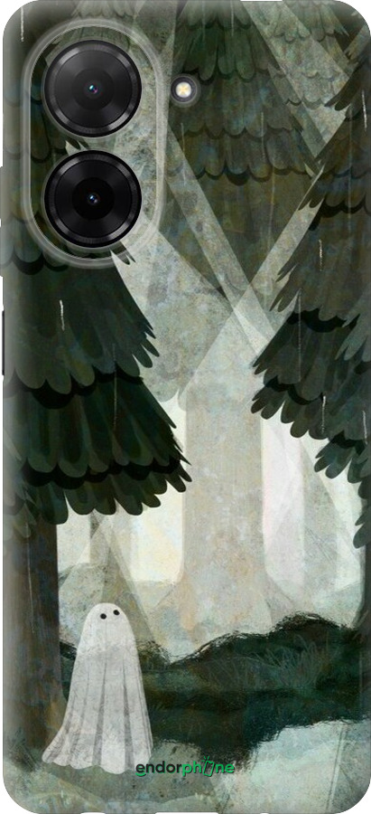 Силиконовый чехол С изображением соснового леса и привидения для Xiaomi Redmi A5 4G - 6420u-3926 изображение 