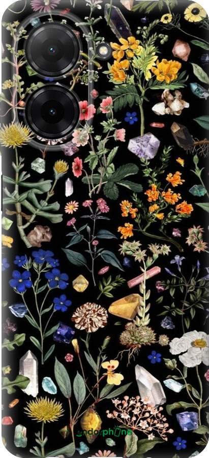 Силиконовый чехол С цветами для Xiaomi Redmi A5 4G - 6422u-3926 изображение 