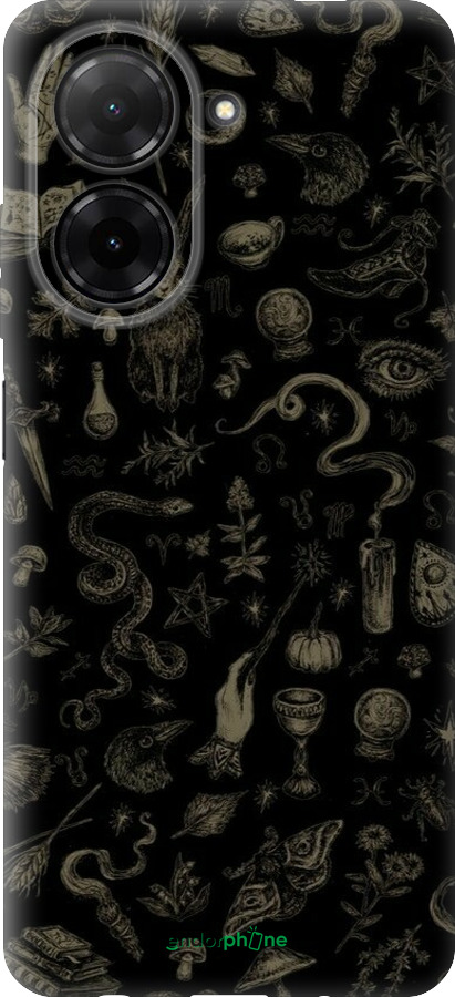 Силиконовый чехол Мистический коллаж с травами и магическими символами для Xiaomi Redmi A5 4G - 6428u-3926 изображение 