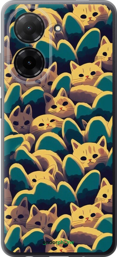 Силиконовый чехол С изображением кошек для Xiaomi Redmi A5 4G - 6429u-3926 изображение 
