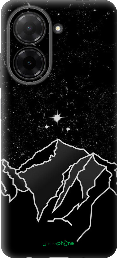 Силиконовый чехол Минималистический горный пейзаж для Xiaomi Redmi A5 4G - 6438u-3926 изображение 