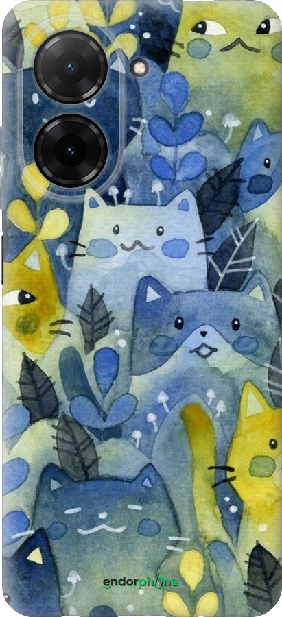 Силиконовый чехол С изображением кошачьего леса для Xiaomi Redmi A5 4G - 6447u-3926 изображение 