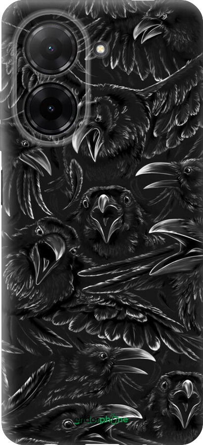 Силиконовый чехол Воронья ярость для Xiaomi Redmi A5 4G - 6474u-3926 изображение 