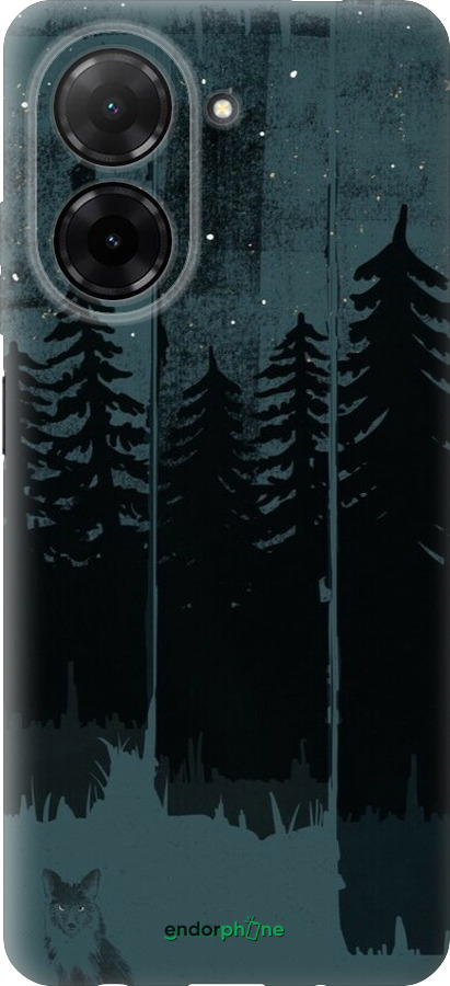 Силіконовий чехол Лисиця та нічний ліс для Xiaomi Redmi A5 4G - 6481u-3926 изображение 