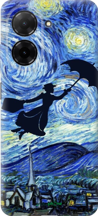 Силіконовий чехол Із зображенням Мері Поппінс «Зоряна ніч» для Xiaomi Redmi A5 4G - 6487u-3926 изображение 