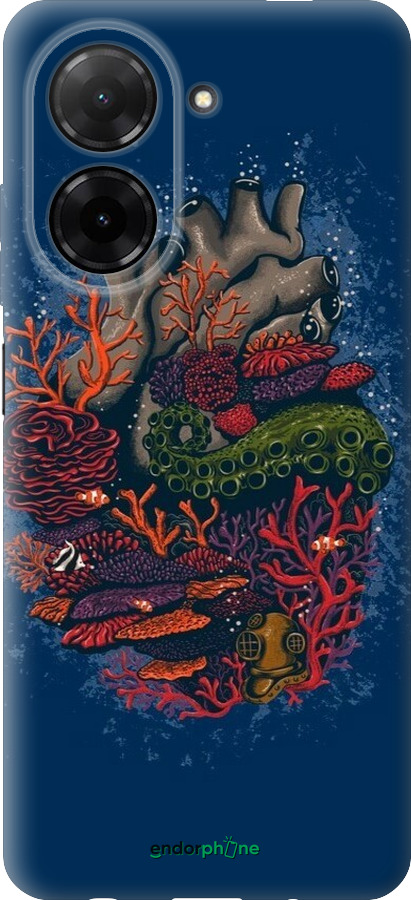 Силиконовый чехол Сердце моря для Xiaomi Redmi A5 4G - 6506u-3926 изображение 