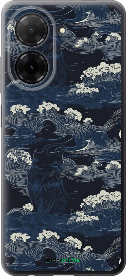 Силіконовий чехол Морська тематика у стилі арт-деко для Xiaomi Redmi A5 4G - 6520u-3926 изображение 