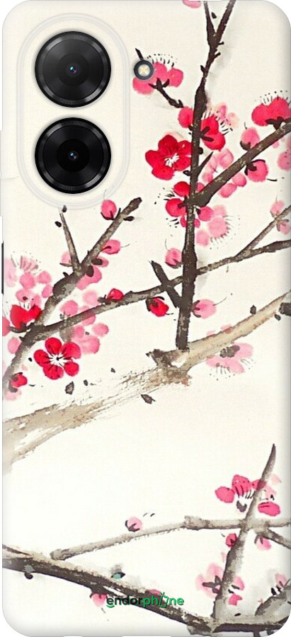 Силиконовый чехол Принт с изображением цветения сакуры для Xiaomi Redmi A5 4G - 6545u-3926 изображение 