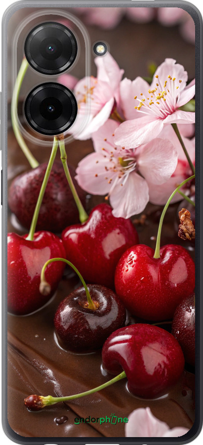 Силиконовый чехол Вишня в шоколаде для Xiaomi Redmi A5 4G - 6698u-3926 изображение 