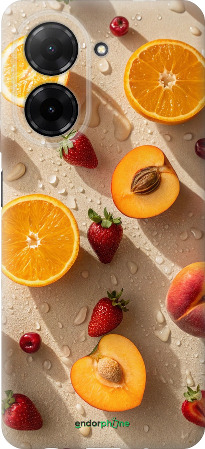 Силиконовый чехол Фрукты 3 для Xiaomi POCO C71 4G - 6703u-4146 изображение 