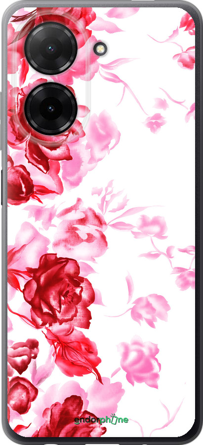 Силиконовый чехол Нарисованные розы для Xiaomi POCO C71 4G - 724u-4146 изображение 