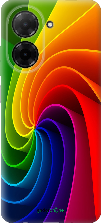 Силиконовый чехол Радужный вихрь для Xiaomi Redmi A5 4G - 747u-3926 изображение 