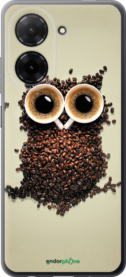 Силиконовый чехол Сова из кофе для Xiaomi Redmi A5 4G - 777u-3926 изображение 