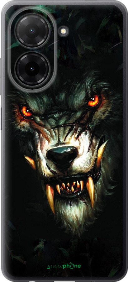Силиконовый чехол Дьявольский волк для Xiaomi POCO C71 4G - 833u-4146 изображение 