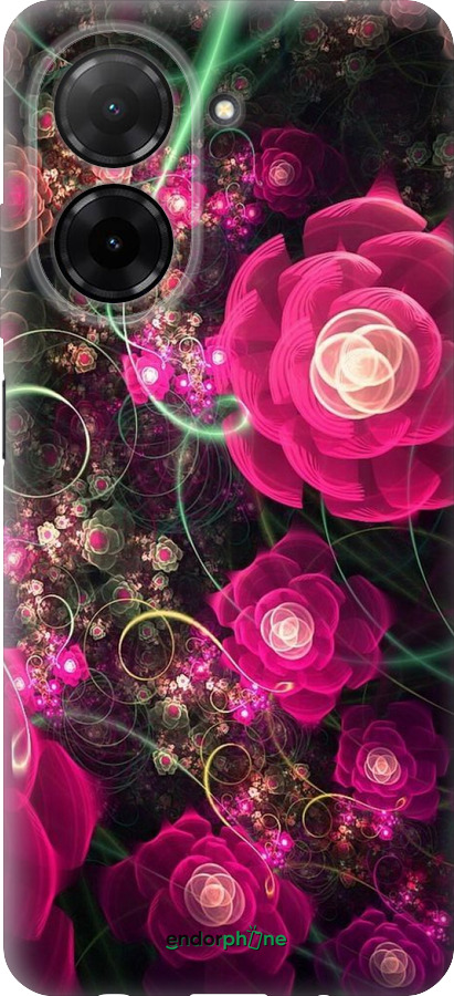 Силиконовый чехол Абстрактные цветы 3 для Xiaomi POCO C71 4G - 850u-4146 изображение 