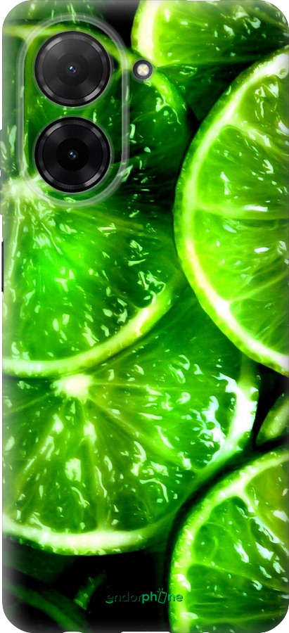 Силиконовый чехол Зелёные дольки лимона для Xiaomi POCO C71 4G - 852u-4146 изображение 