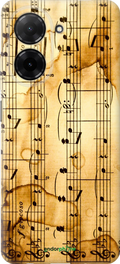 Силиконовый чехол Ноты для Xiaomi POCO C71 4G - 905u-4146 изображение 