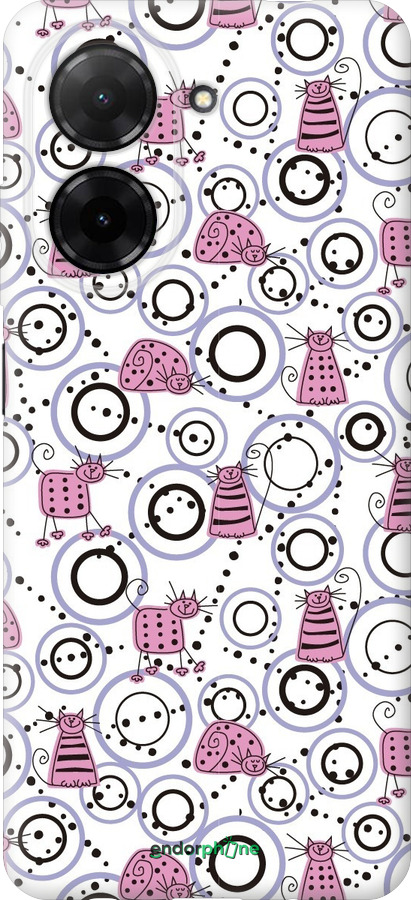 Силиконовый чехол Смешные коты для Xiaomi Redmi A5 4G - 907u-3926 изображение 
