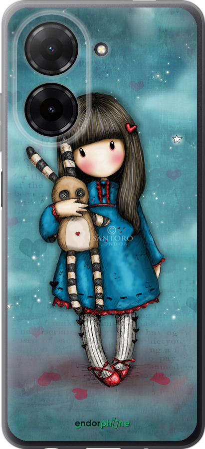 Силіконовий чехол Дівчинка з зайчиком для Xiaomi Redmi A5 4G - 915u-3926 изображение 