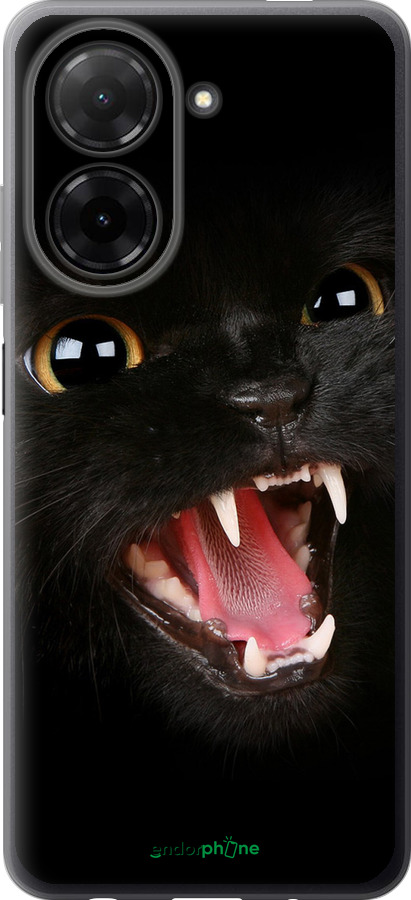 Силиконовый чехол Чёрная кошка для Xiaomi Redmi A5 4G - 932u-3926 изображение 