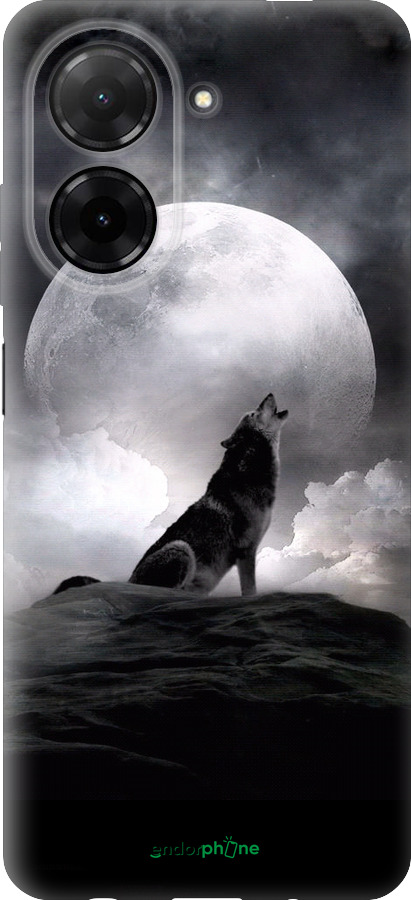 Силиконовый чехол Воющий волк для Xiaomi Redmi A5 4G - 934u-3926 изображение 