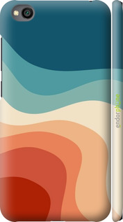 3D пластиковый матовый чехол В стиле ретро с волнами для Xiaomi Redmi Go - 6531m-1667 изображение 