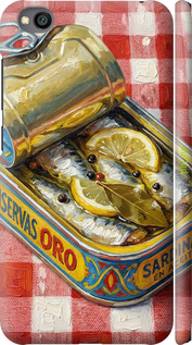 3D пластиковый матовый чехол Vintage Sardine Tin Phone для Xiaomi Redmi Go - 6772m-1667 изображение 